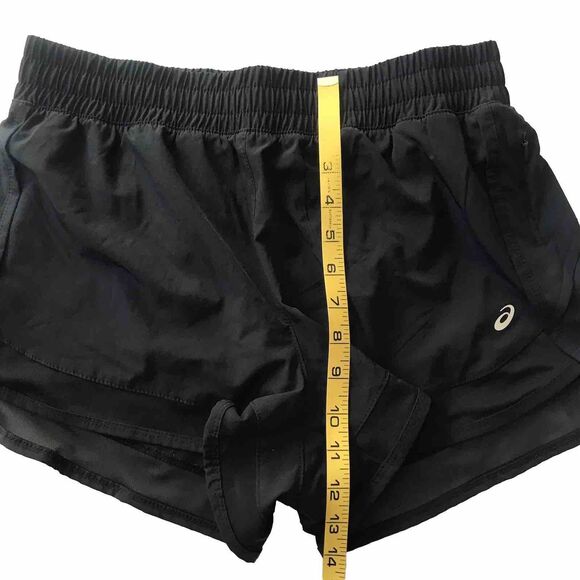 Avia Running Shorts Womens Size M Brief Lined Elastic Waist Zip Pocket Mesh Goth - Picture 10 of 11